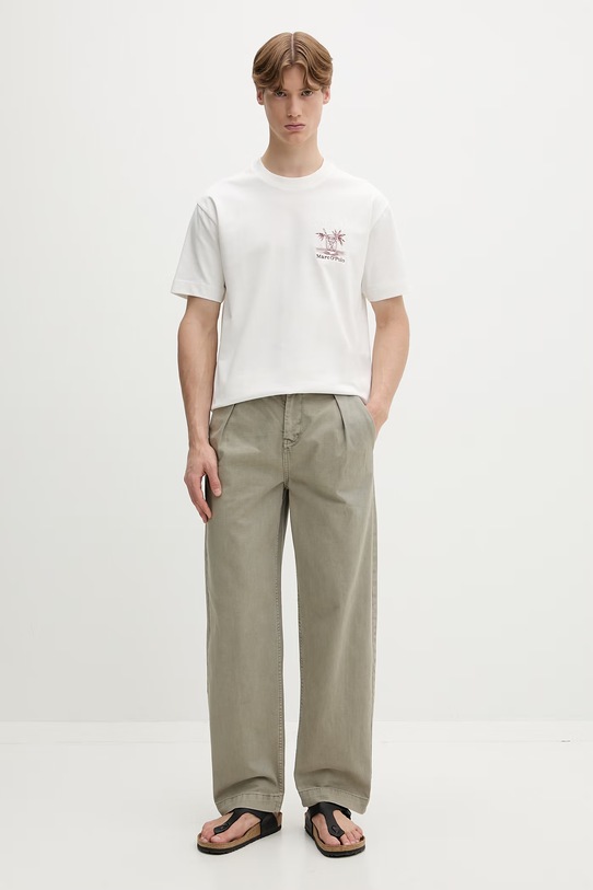 Marc O'Polo tričko pánske bavlnené 5000013971 béžová ZS26