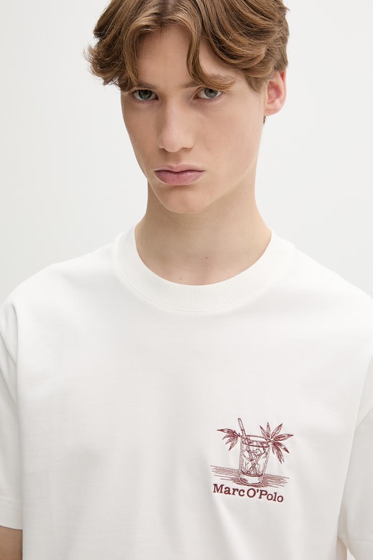 Marc O'Polo tričko pánske bavlnené béžová 5000013971