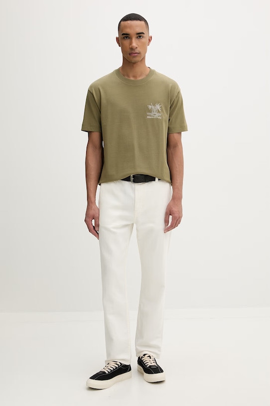 Marc O'Polo T-shirt męski bawełniany 5000013971 zielony ZS26