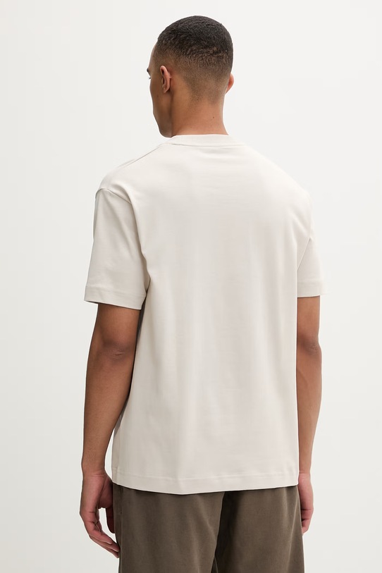 Odzież Marc O'Polo T-shirt męski bawełniany 5000013971 beżowy