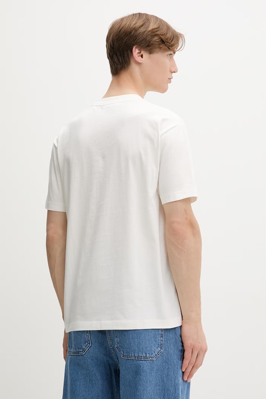 Odzież Marc O'Polo T-shirt męski bawełniany 5000010024 beżowy