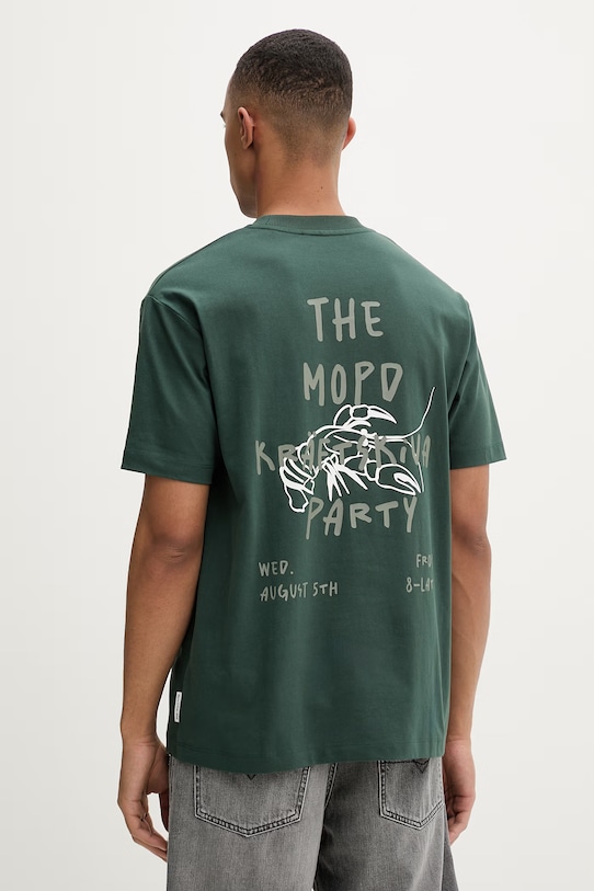 Marc O'Polo T-shirt męski bawełniany zielony 5000010157