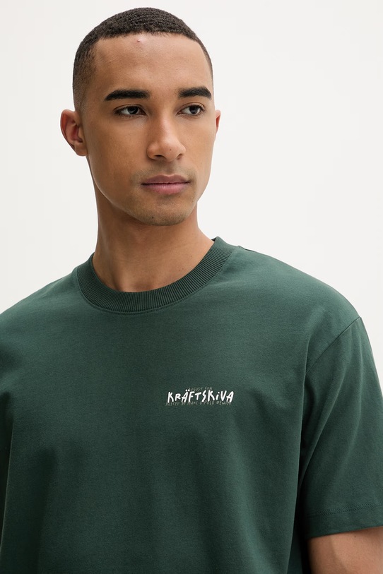 Marc O'Polo T-shirt męski bawełniany zielony 5000010157