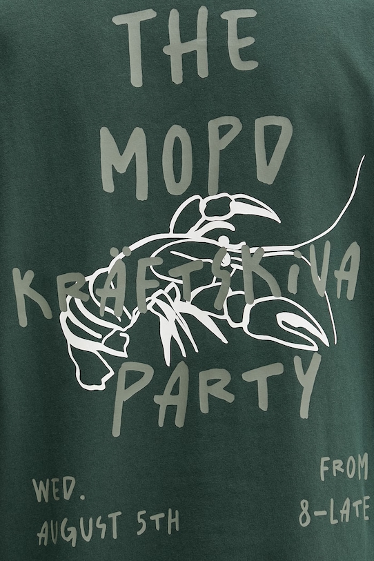 Marc O'Polo T-shirt męski bawełniany 5000010157 zielony