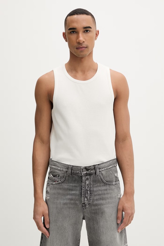 Marc O'Polo top męski bawełniany z elastanem beżowy 5000010252