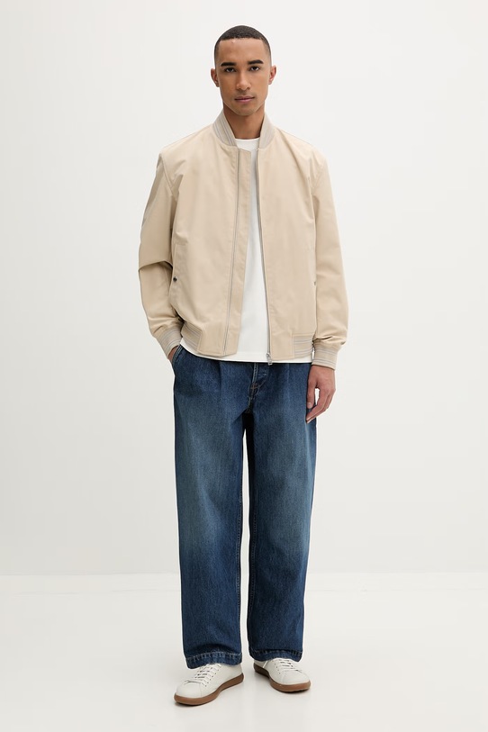 Marc O'Polo T-shirt męski bawełniany 5000010816 beżowy ZS26