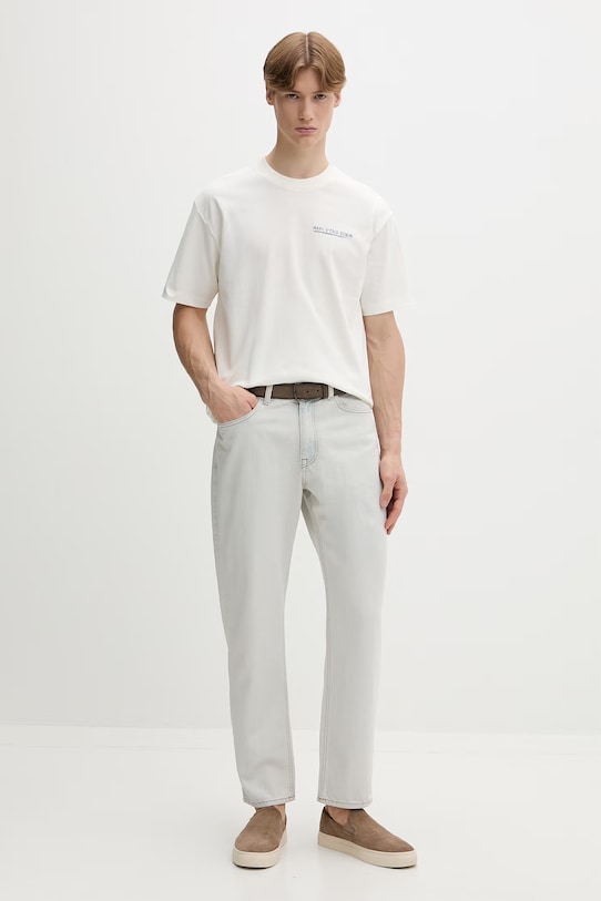 Marc O'Polo T-shirt męski bawełniany 5000010817 beżowy ZS26