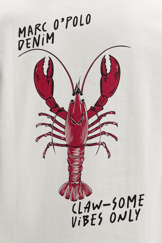 Marc O'Polo T-shirt basic męski bawełniany 5000010818 beżowy