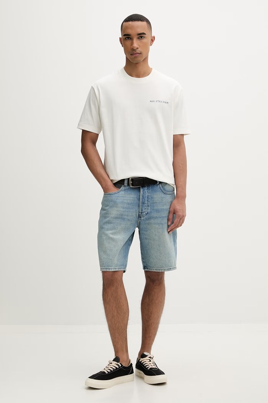 Marc O'Polo T-shirt męski bawełniany 5000010820 beżowy ZS26