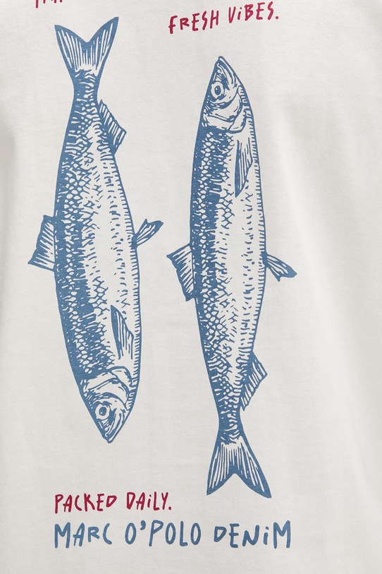 Marc O'Polo T-shirt męski bawełniany 5000010820 beżowy