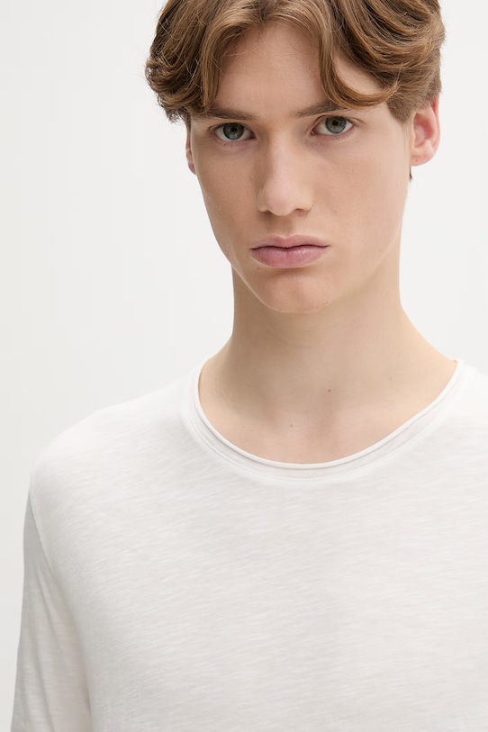 Marc O'Polo tričko pánske bavlnené béžová 5000013962