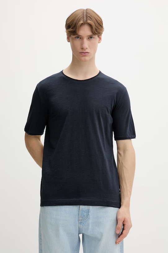 Marc O'Polo t-shirt Ανδρικό βαμβακερό σκούρο μπλε 5000013962