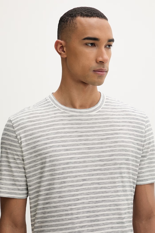 Marc O'Polo T-shirt męski bawełniany beżowy 5000013968