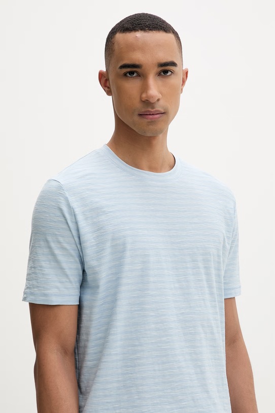 Marc O'Polo T-shirt męski bawełniany niebieski 5000013968