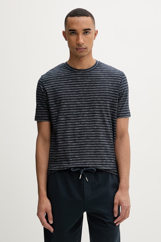 Marc O'Polo T-shirt męski bawełniany granatowy 5000013968