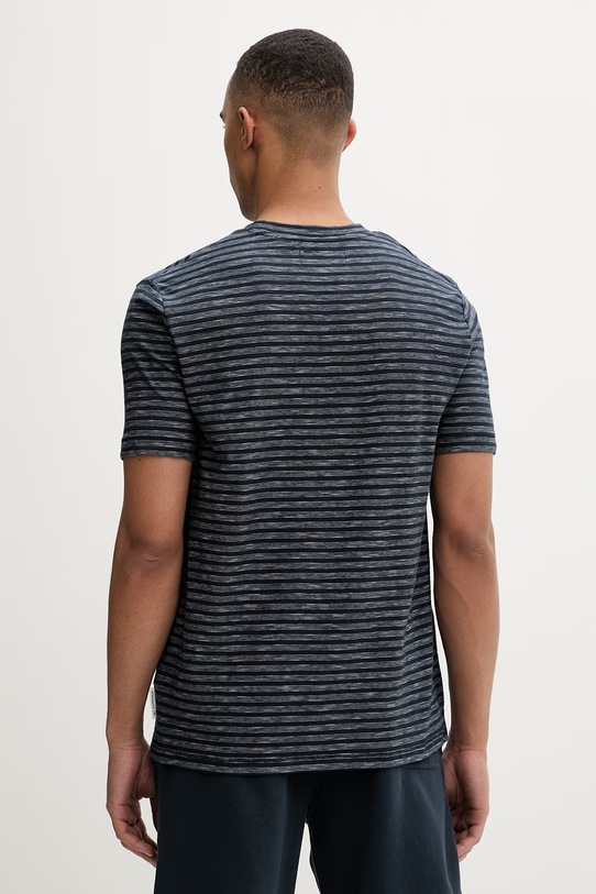 Odzież Marc O'Polo T-shirt męski bawełniany 5000013968 granatowy