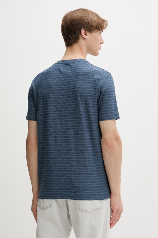 Ρούχα Marc O'Polo t-shirt Ανδρικό βαμβακερό 5000013968 σκούρο μπλε