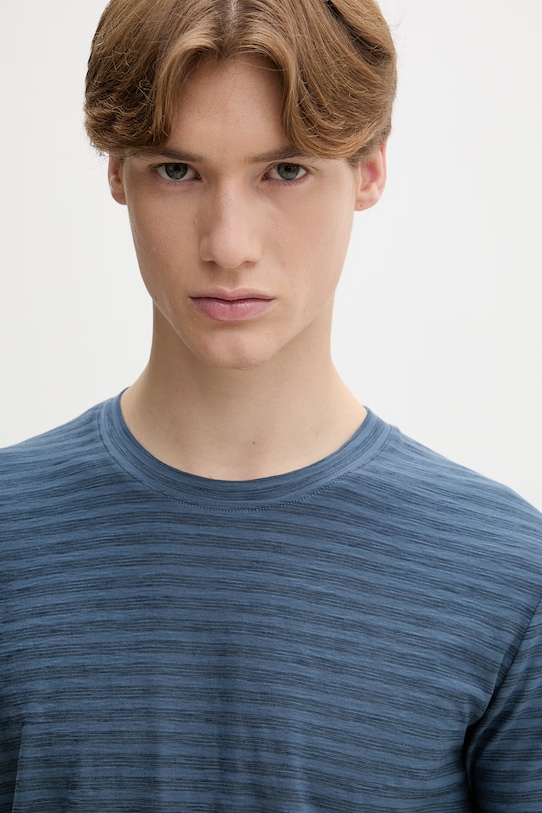 Marc O'Polo t-shirt Ανδρικό βαμβακερό σκούρο μπλε 5000013968