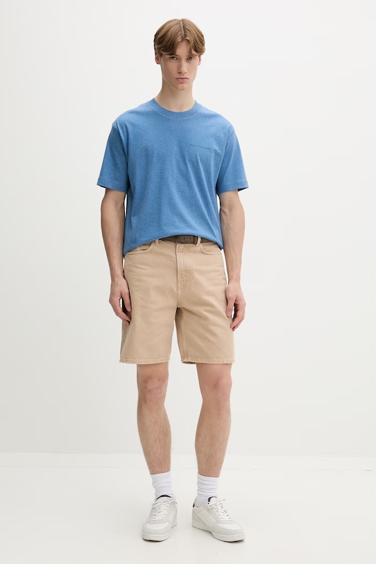 Marc O'Polo T-shirt męski bawełniany 5000010699 niebieski ZS26