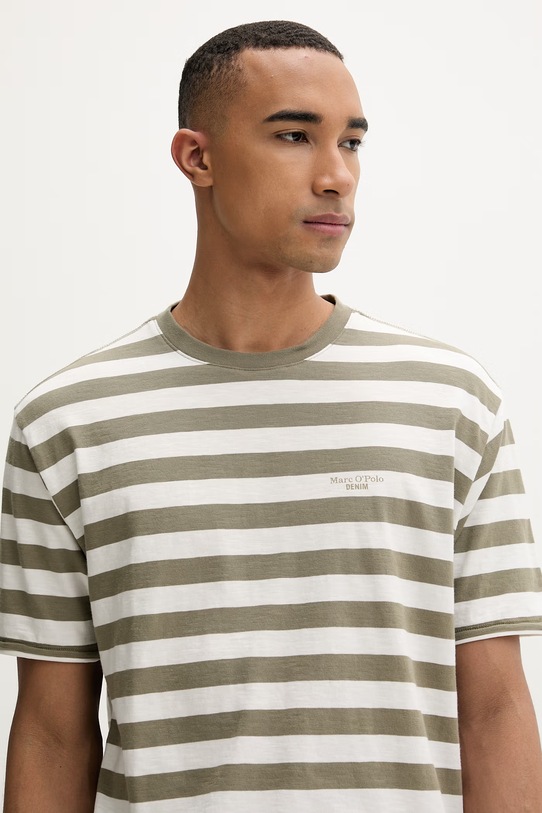 Marc O'Polo T-shirt męski bawełniany zielony 5000010782