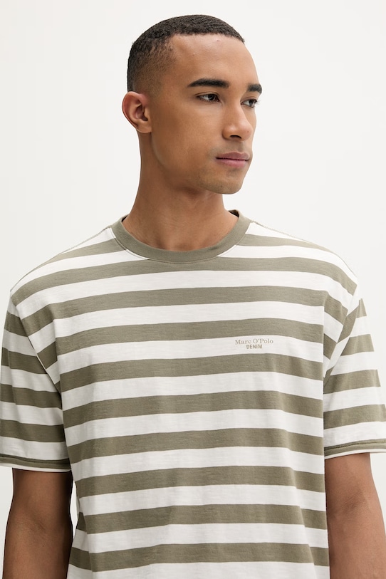 Marc O'Polo T-shirt męski bawełniany zielony 5000010782