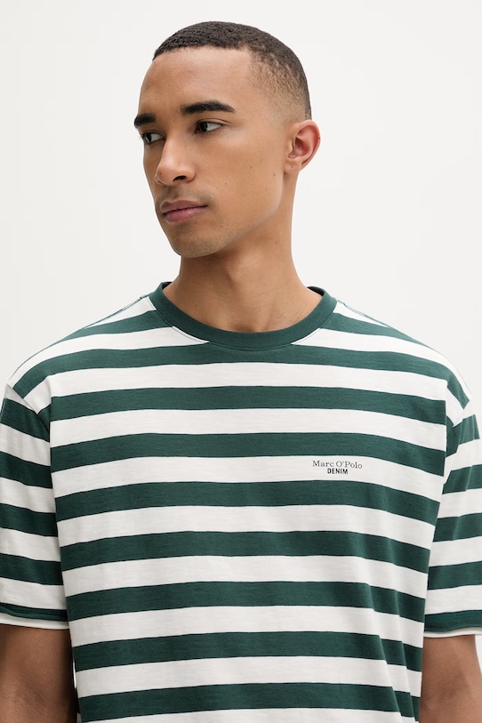 Marc O'Polo T-shirt męski bawełniany zielony 5000010782