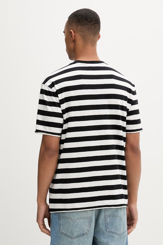 Odzież Marc O'Polo T-shirt męski bawełniany 5000010782 czarny