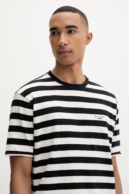 Marc O'Polo T-shirt męski bawełniany czarny 5000010782