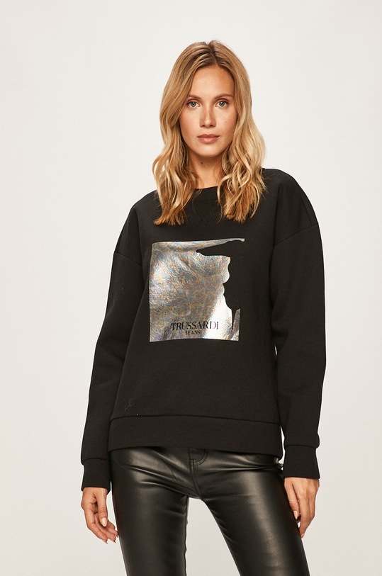 Trussardi Jeans - Mikina bez kapuce černá 56F00071.1T003042