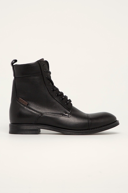 Wojas - Buty skórzane skóra licowa czarny 822451