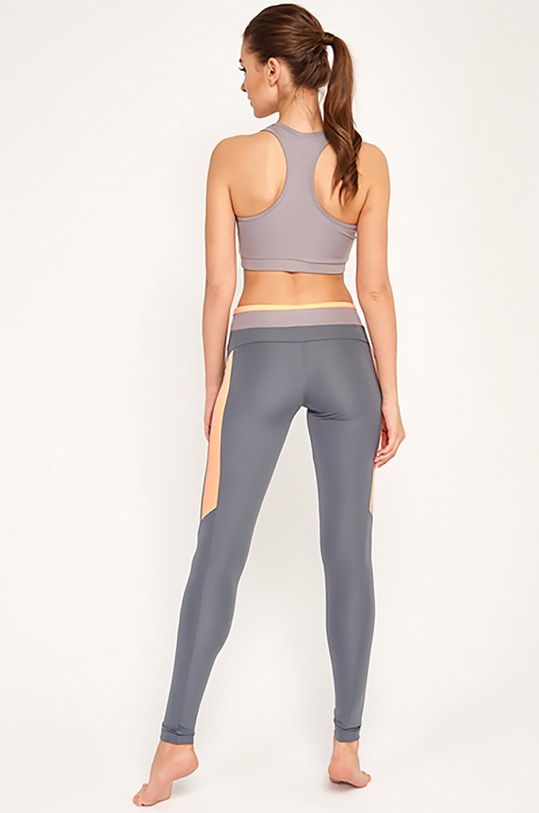 Cardio Bunny - Sutien sport SYLVIA CROP.TOP.SYLVIA.SZARY bej ZW20