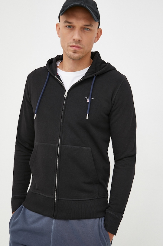 Gant bluza z kapturem czarny 2046011