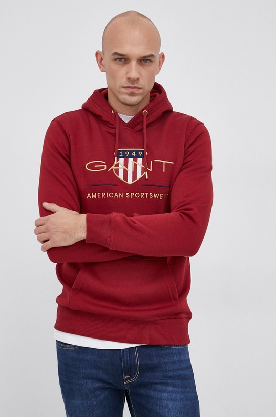 Gant bluza bordowy 2047056