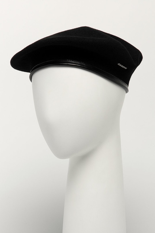 Kangol - Beret wełna czarny 0248HT.BK001