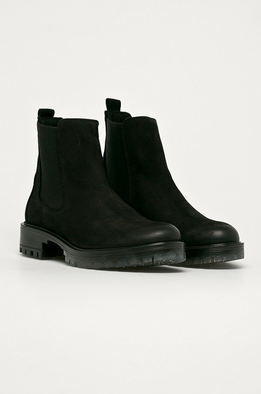 Wojas - Botine din piele intoarsa 5503281 negru ZW20