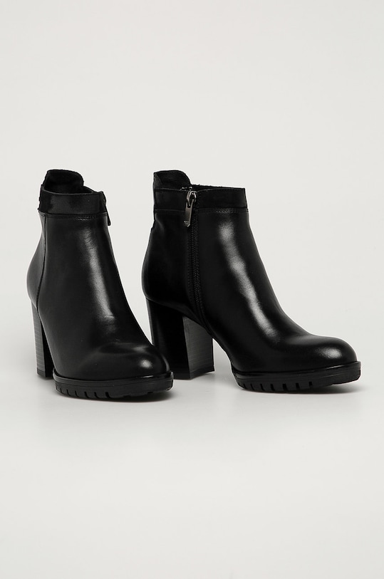 Wojas - Δερμάτινες μπότες 5506271 μαύρο ZW20