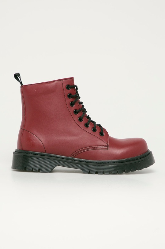 Altercore - Botine Vegan pana la 5 cm burgundia 651D.Vegan