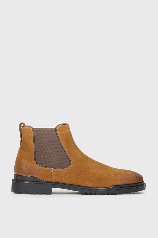 Kazar Studio - Botine din piele intoarsa casual maro 57428.02.02