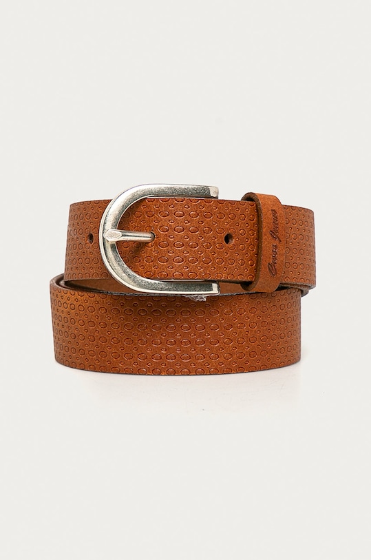 Cross Jeans - Pasek skórzany brązowy 0452K.295