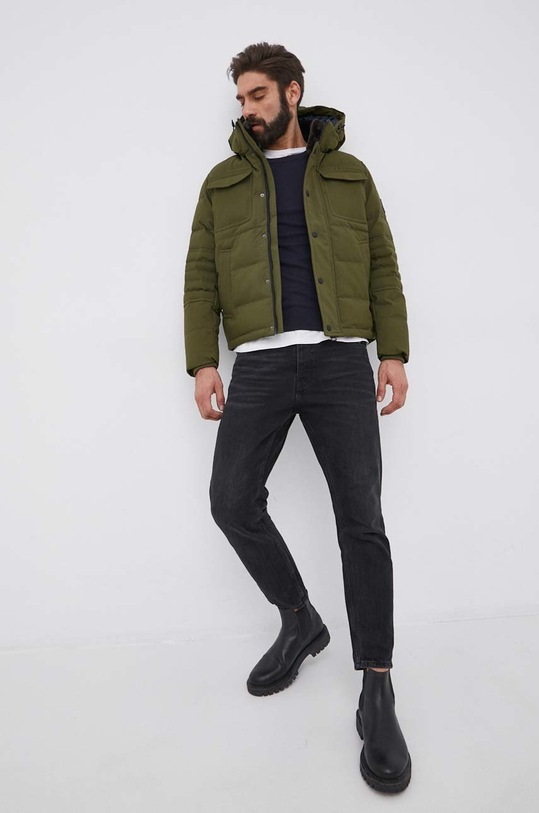 Gant sweter z domieszką wełny 83101 83101 granatowy ZS22