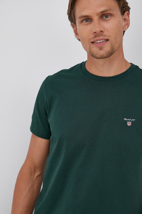 Gant t-shirt bawełniany 234100 bawełna zielony 234100