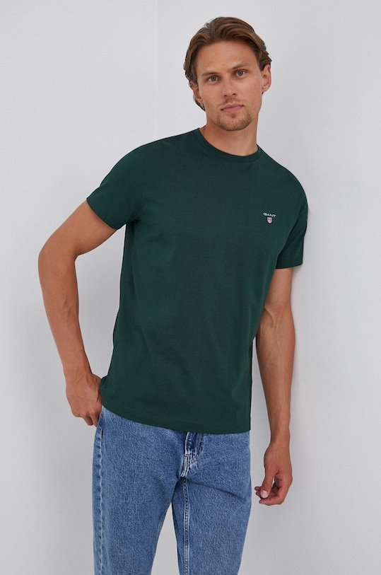 Gant t-shirt bawełniany 234100 zielony 234100
