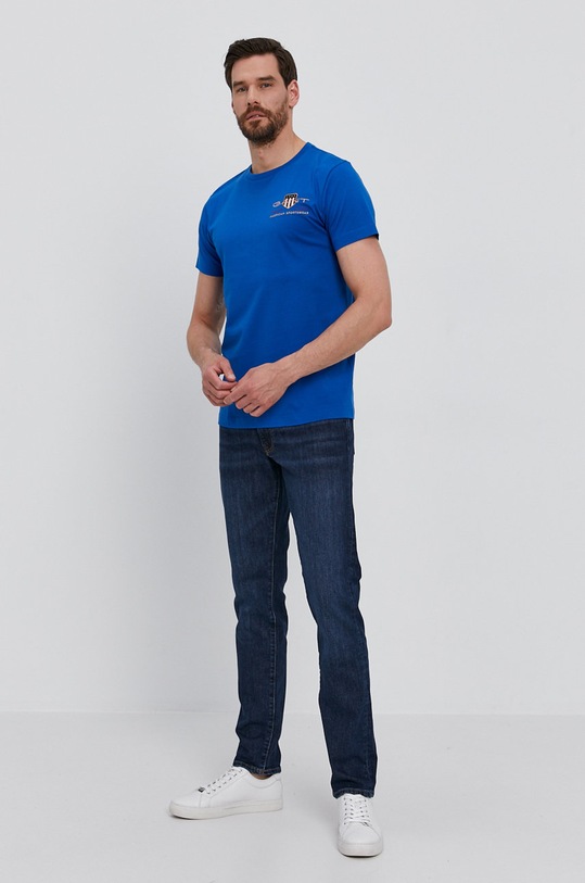 Tričko Gant 2003081 modrá SS23