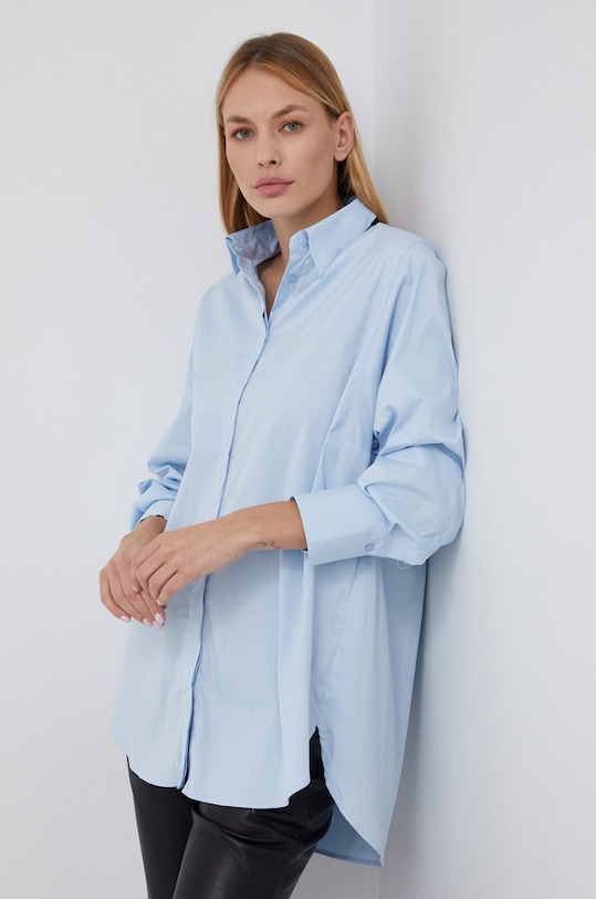 Mos Mosh Koszula z elastanem niebieski 140010
