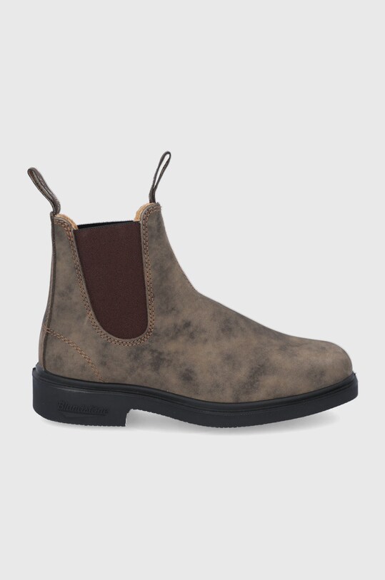Blundstone Sztyblety skórzane 1306 płaski brązowy 1306.Brown