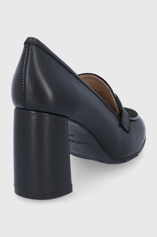 Obuwie Wojas Czółenka skórzane 4610971 czarny