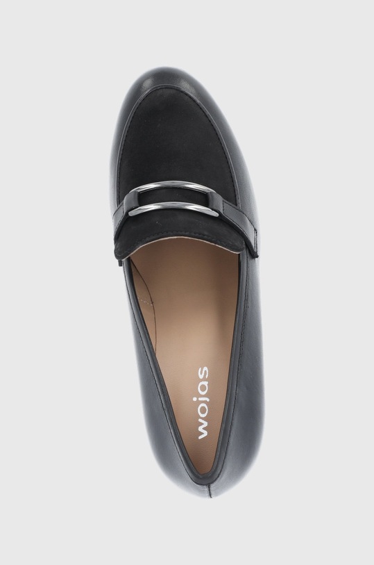 Wojas Czółenka skórzane czarny 4610971