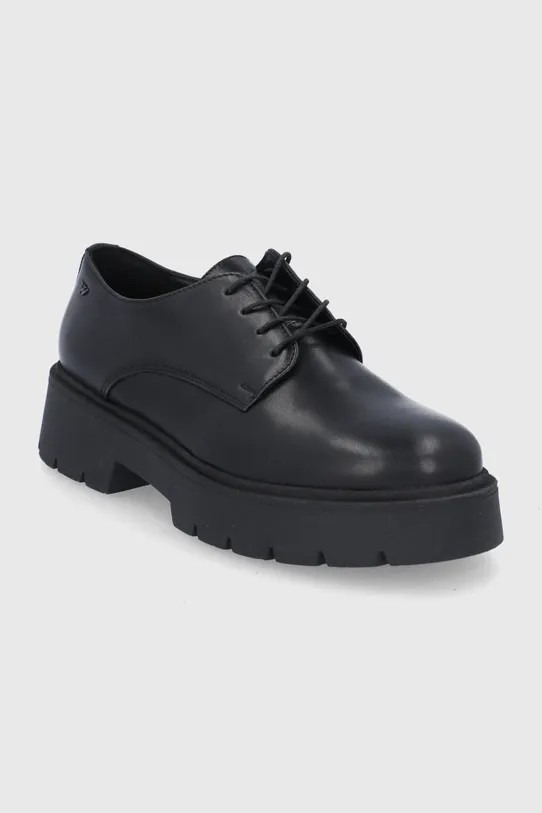 Wojas Pantofi de piele 4611051 negru ZW21