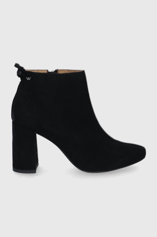 Wojas Cizme de piele 5-8 cm negru 5508861