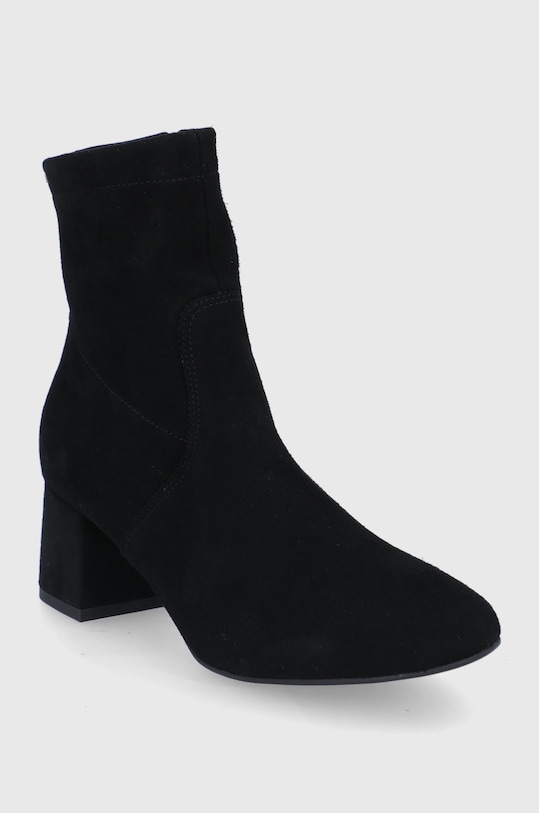 Wojas Botki zamszowe 5509461 czarny ZW21